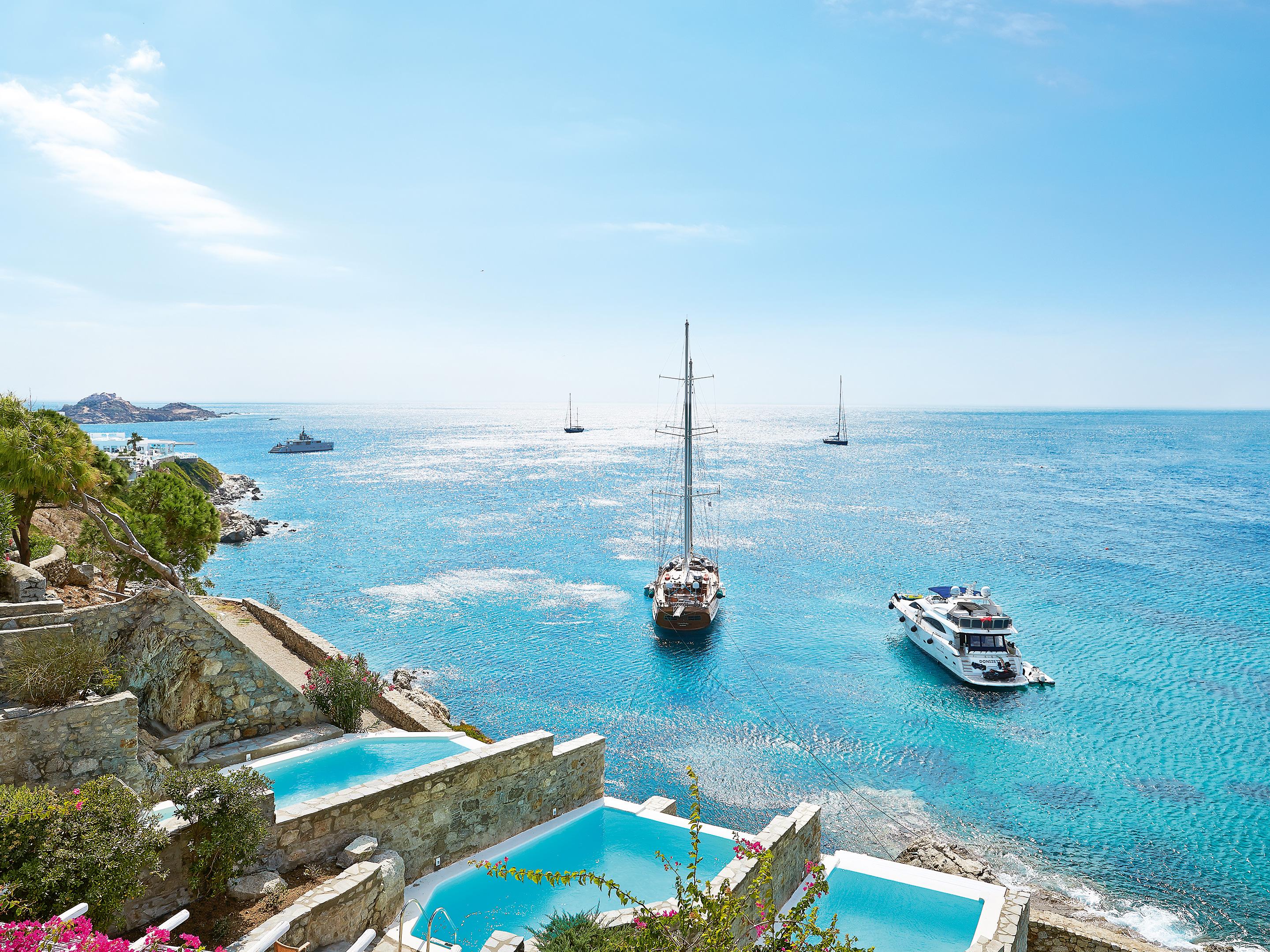 Mykonos Blu, A Grecotel Resort To Live Pszarú Kültér fotó