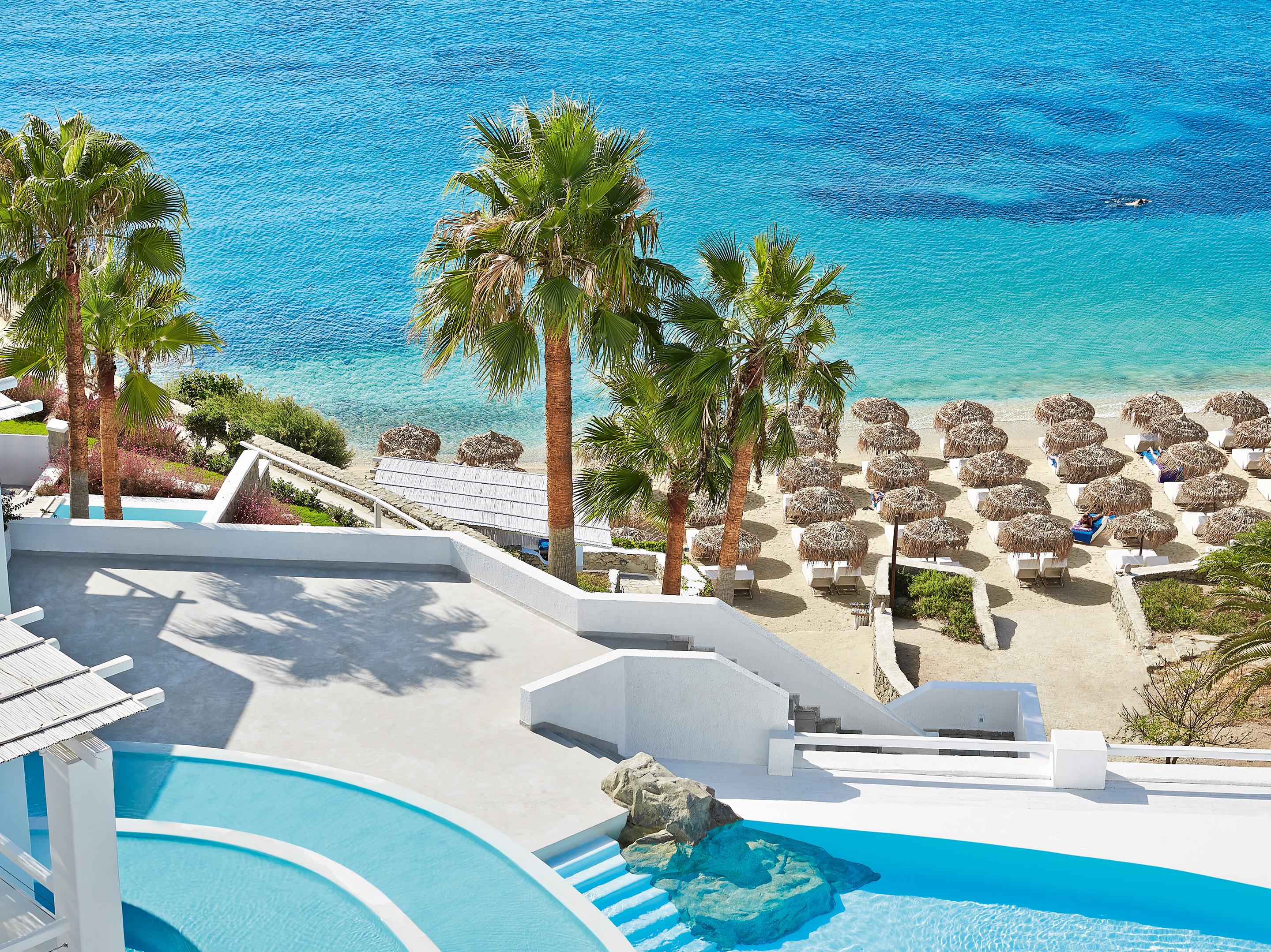 Mykonos Blu, Grecotel Boutique Resort Pszarú Kültér fotó