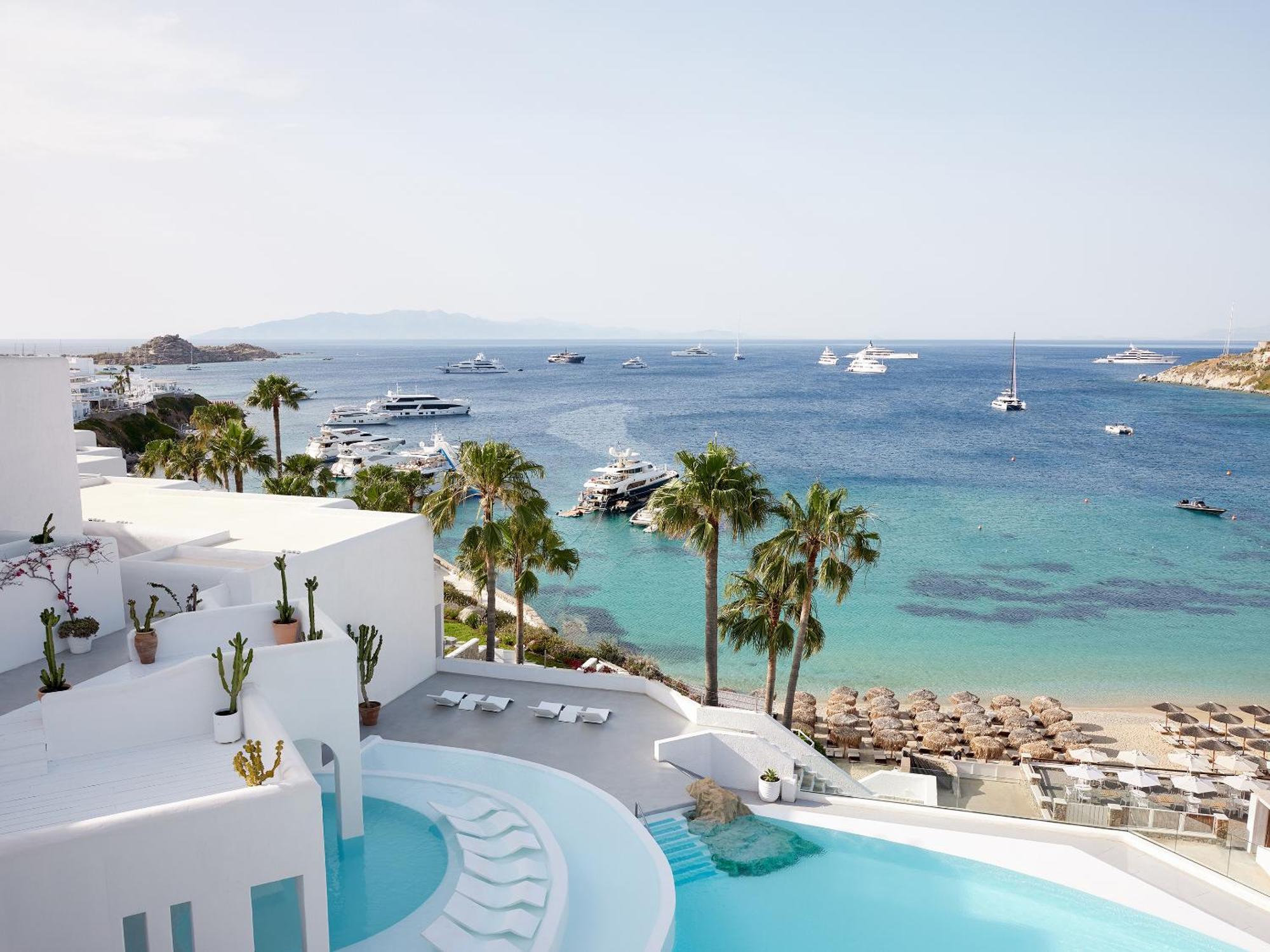 Mykonos Blu, Grecotel Boutique Resort Pszarú Kültér fotó