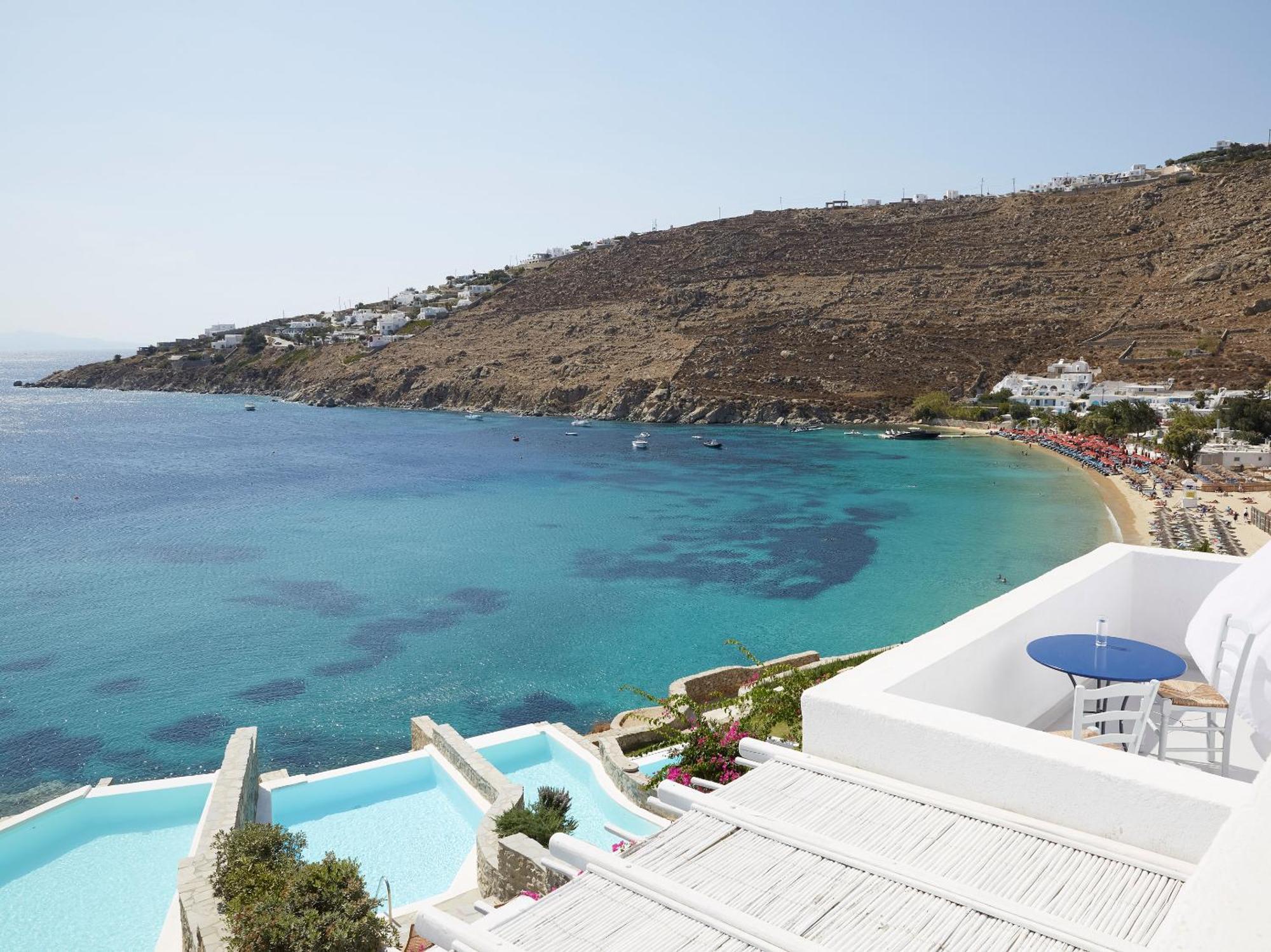 Mykonos Blu, Grecotel Boutique Resort Pszarú Kültér fotó