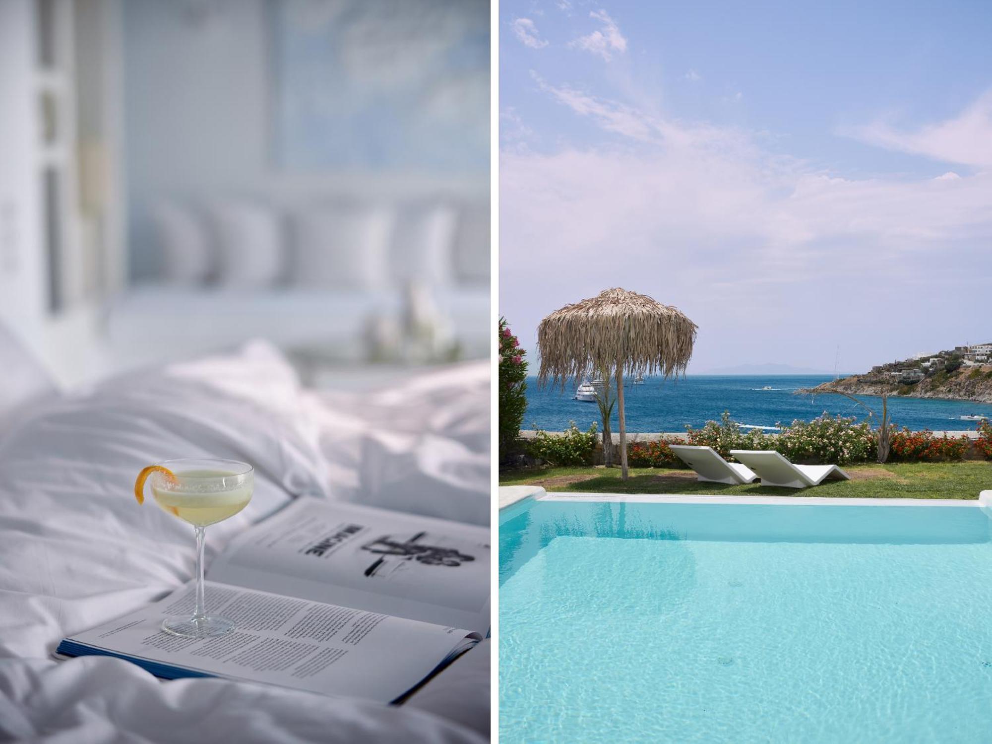 Mykonos Blu, Grecotel Boutique Resort Pszarú Kültér fotó