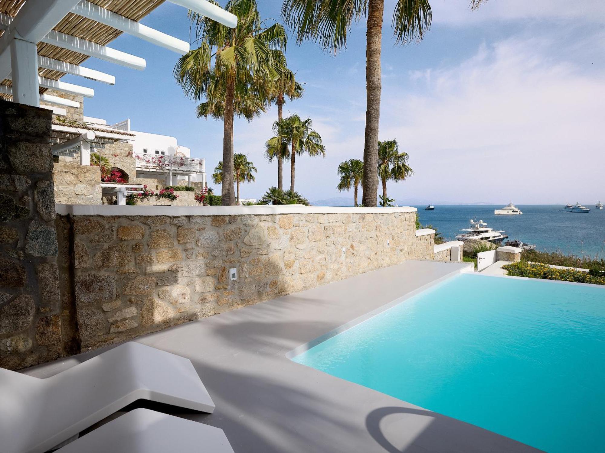 Mykonos Blu, Grecotel Boutique Resort Pszarú Kültér fotó