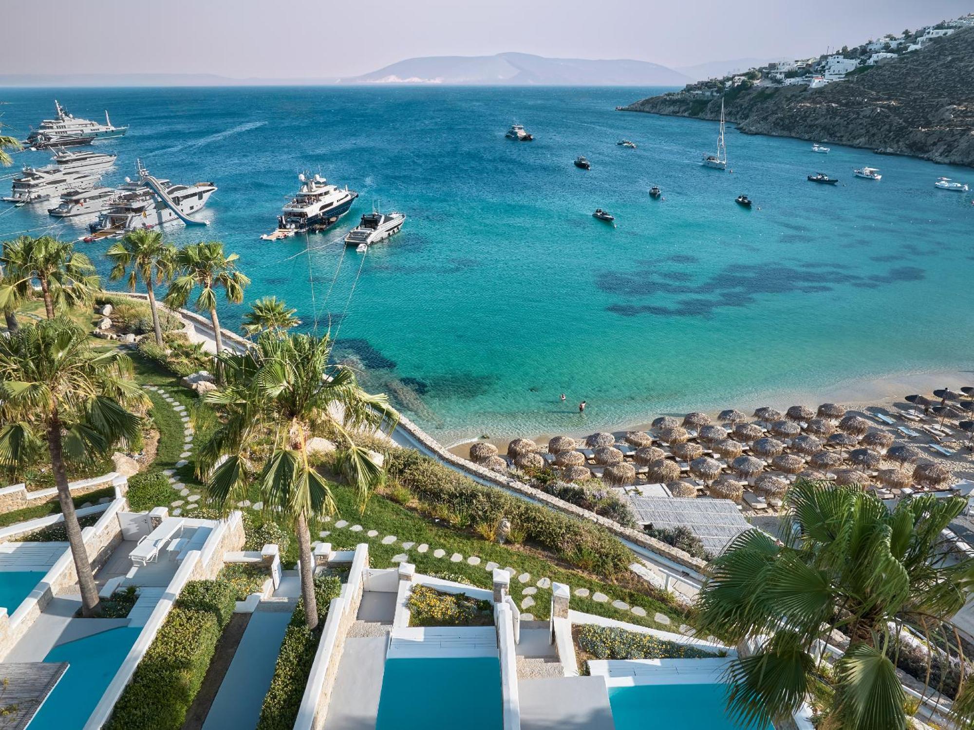 Mykonos Blu, Grecotel Boutique Resort Pszarú Kültér fotó